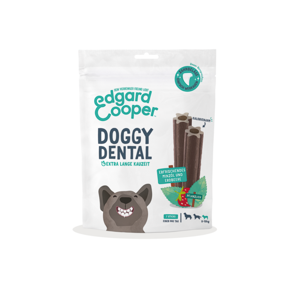 Kaustange Doogy Dental Minze & Erdbeere Small - Edgard & Cooper