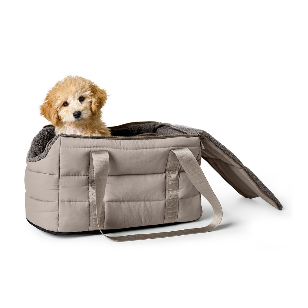 Kleiner Hund in 2-in-1 Hunde-Tragetasche & Decke SEOUL GREIGE - Hunter