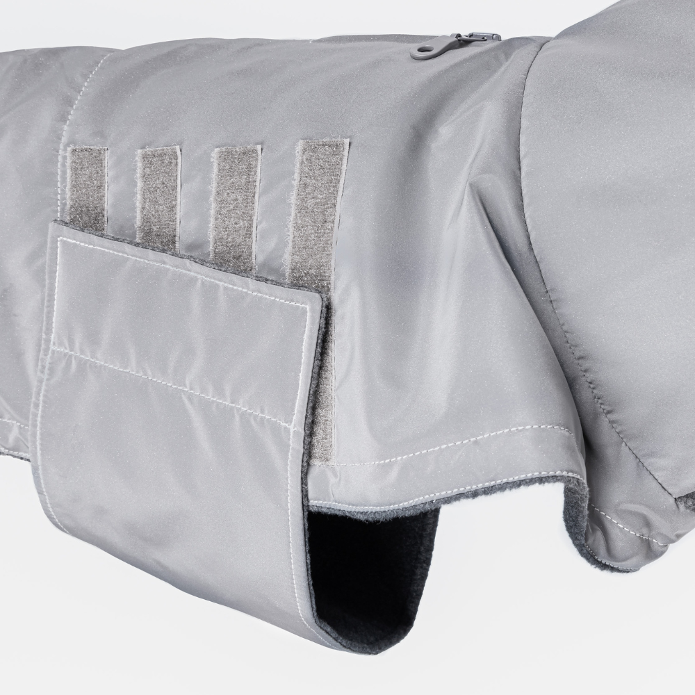 Klettverschluss Bauchschutz Cloud7 Hundemantel Brooklyn Reflective
