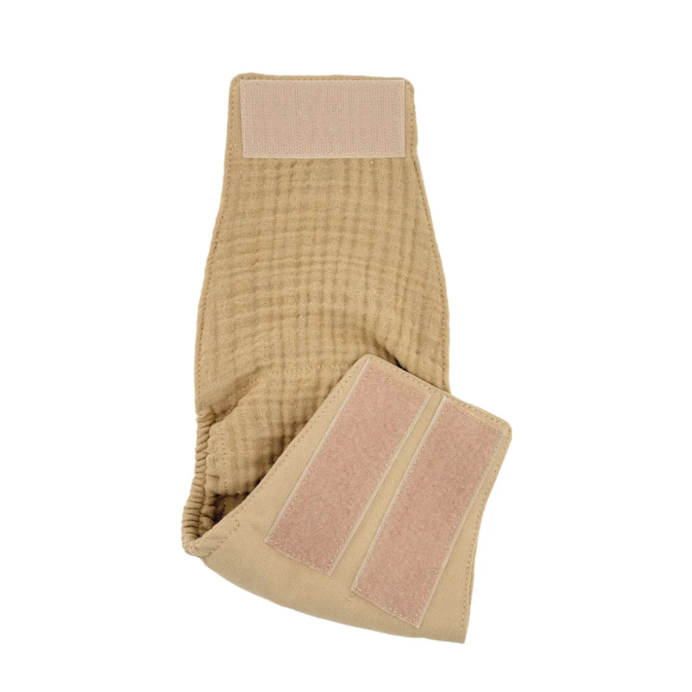 Klettverschluss Rüdenwindel LEON aus Bio-Baumwolle SAND - lill's