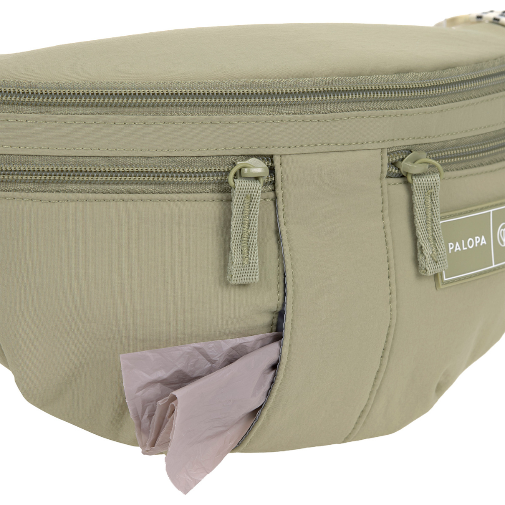 Kotbeutelspender Gassitasche EMMA Crinkled Pale Olive - PALOPA