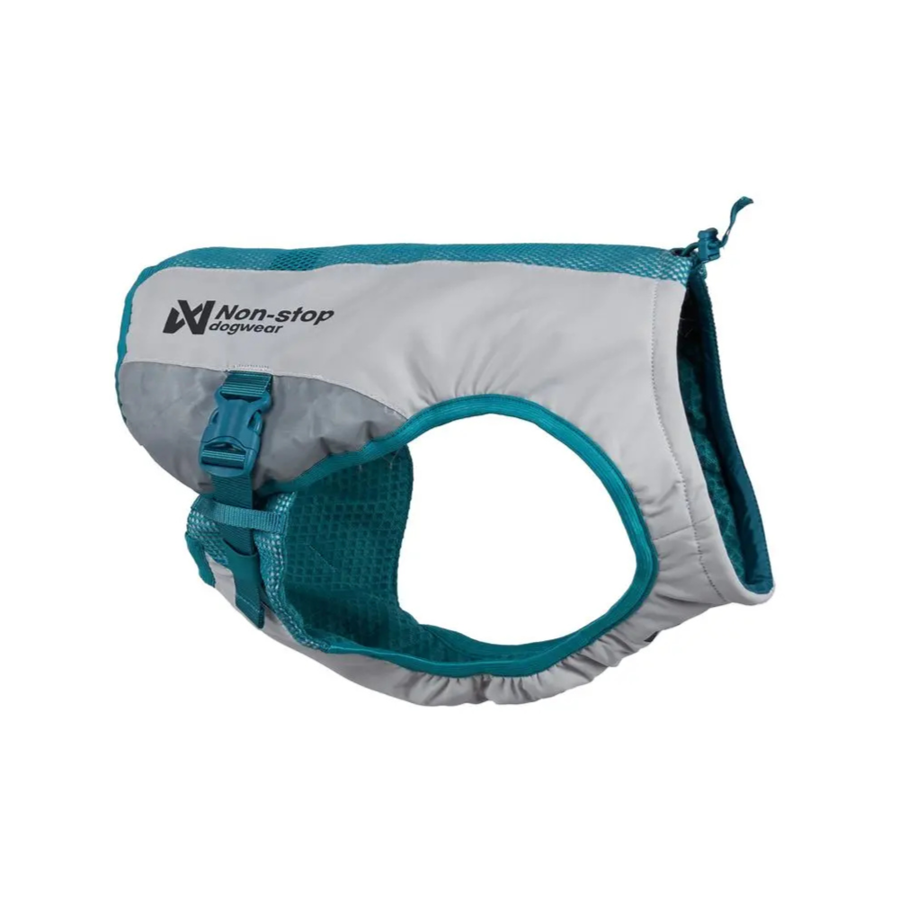 Kühlweste Cooling Vest light grey/teal - non-stop dogwear