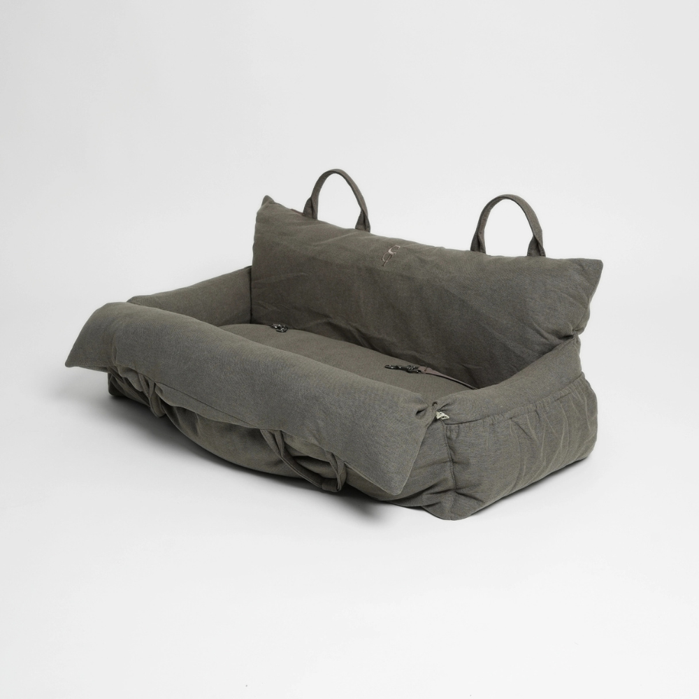 Kurzleinen Lara Autositz XXL Taupe tragbare Tasche - staey