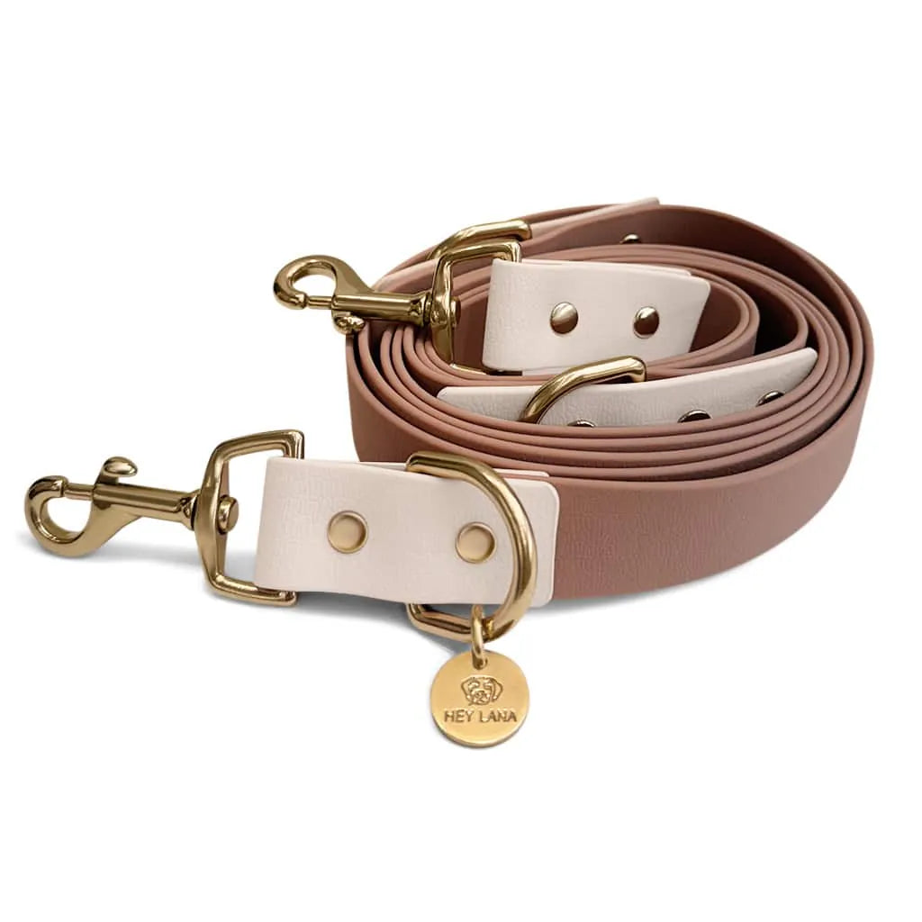 Hundeleine OUTDOOR Mocca Mousse 3-fach verstellbar