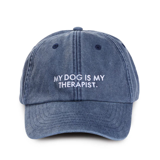 Lieblingspfote Cap MY DOG IS MY THERAPIST Vintage Denim