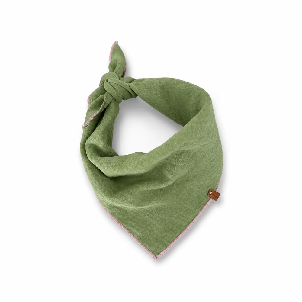 Lieblingspfote Musselin Halstuch "Matcha"