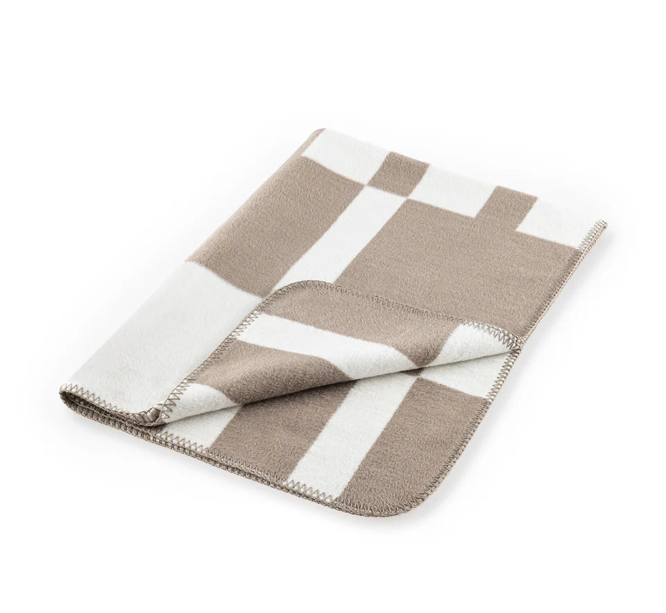 MiaCara Blocco Hundedecke Taupe Natur
