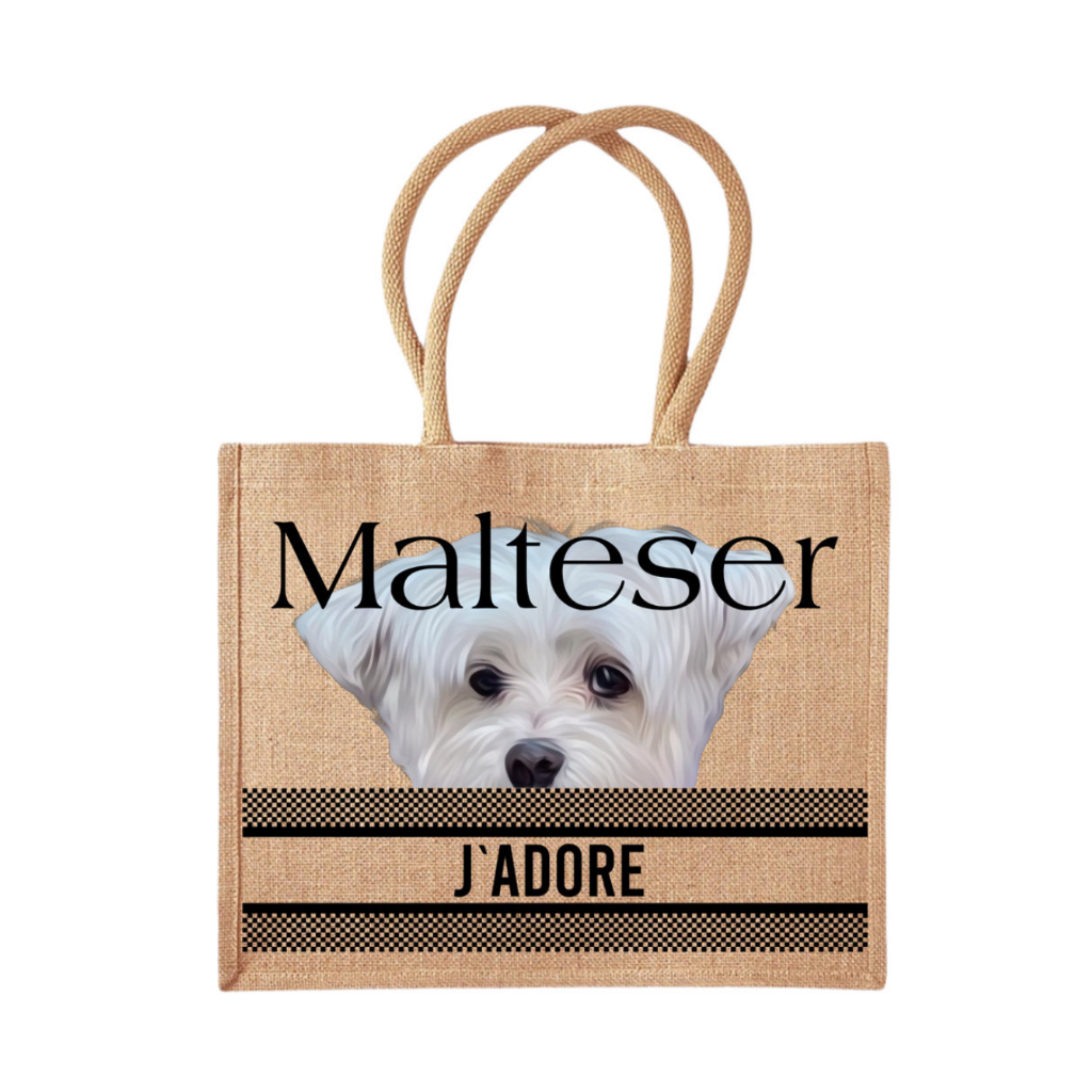 COCO + LOUIS Shopper mit Hundemotiv Malteser