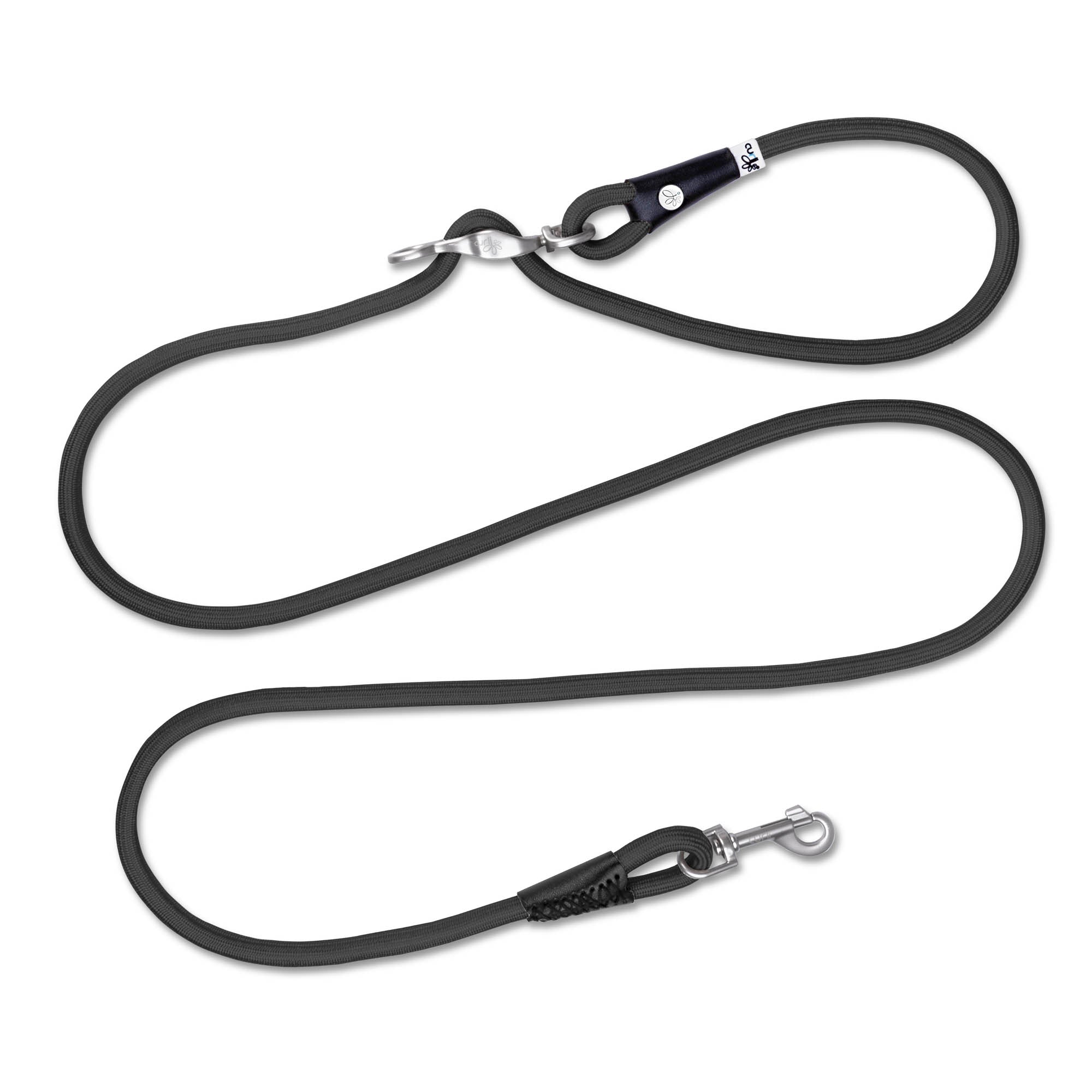 Hundeleine Vario Comfort Leash verstellbar Black