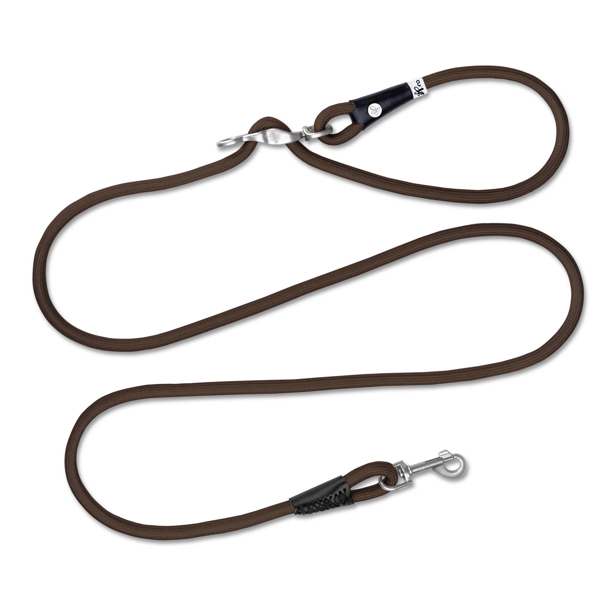 Hundeleine Vario Comfort Leash verstellbar Brown - Curli