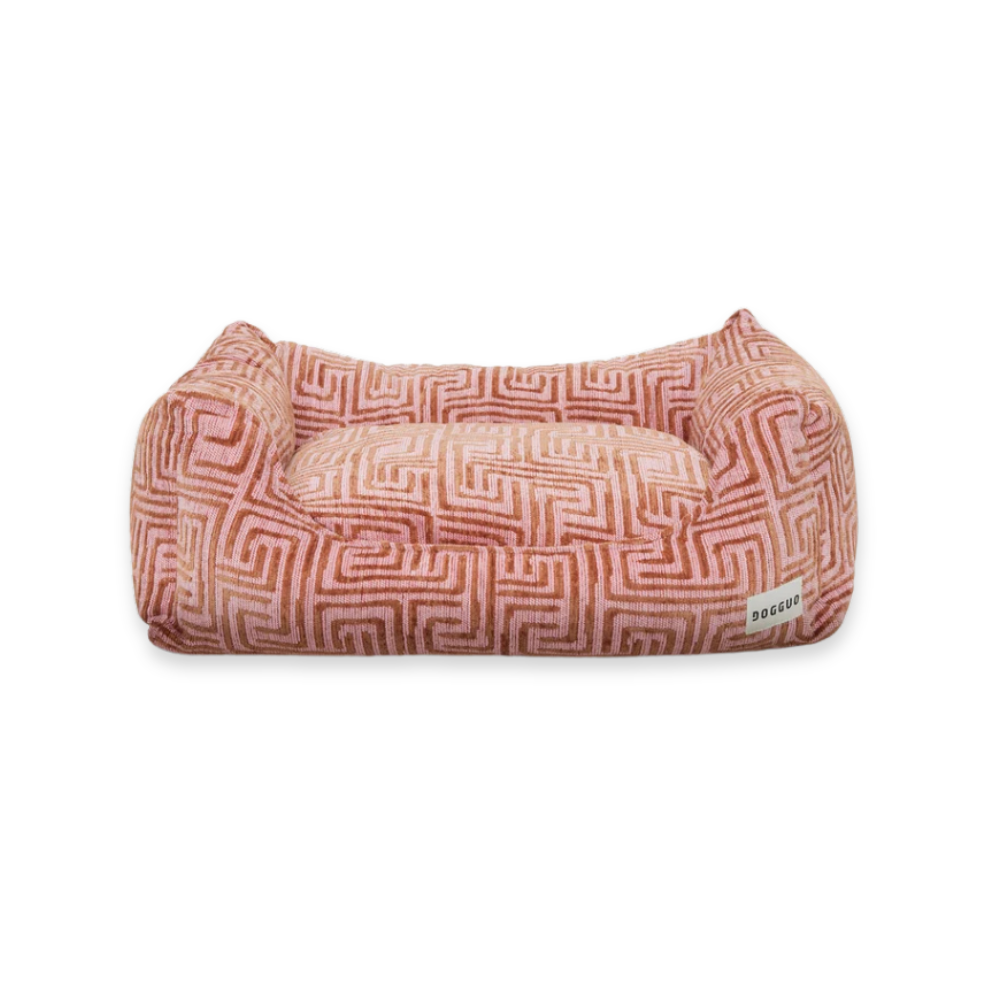 Maze Hundebett Pink/Mocha - DOGGUO
