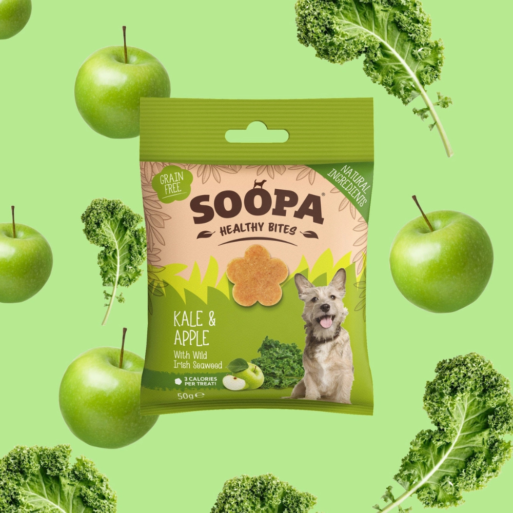 Moodbild Hundeleckerli Grünkohl & Apfel Healthy Bites - Soopa