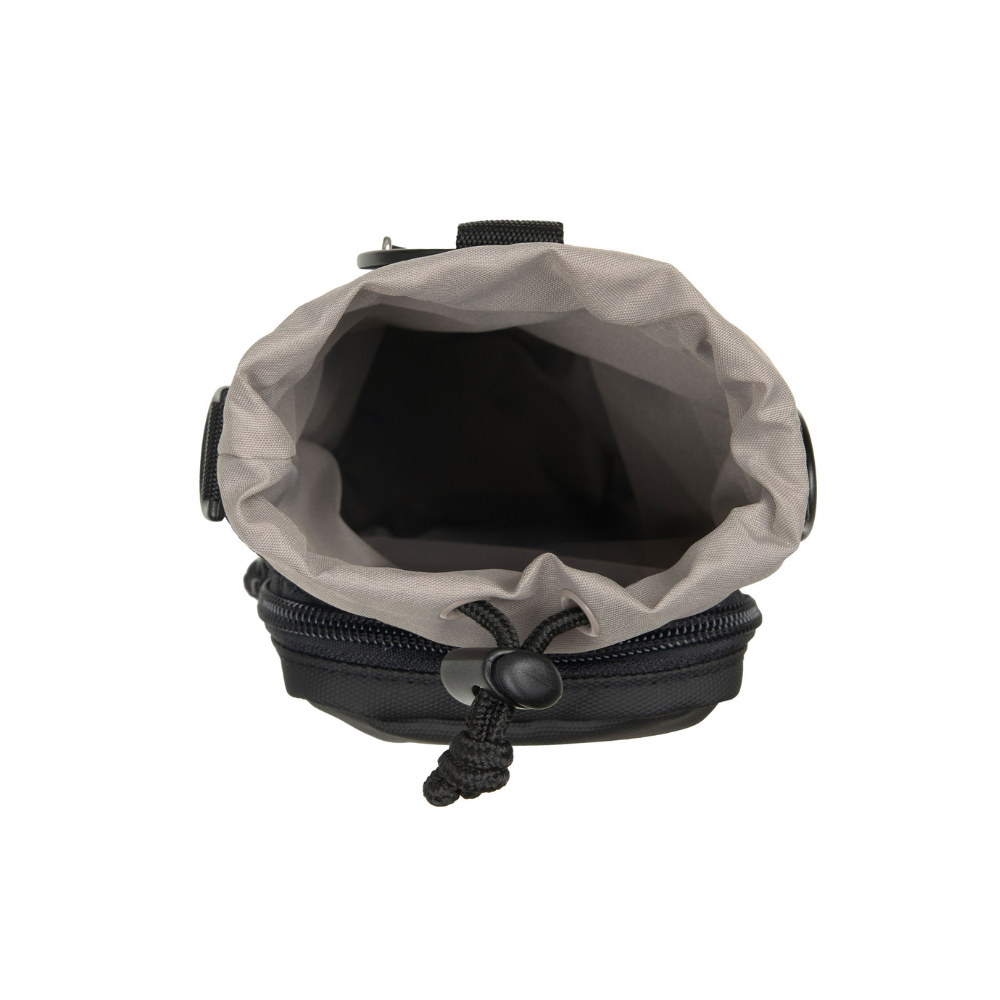 Öffnung von oben Flaschen- & Leckerlitasche Boudi Black - PALOPA