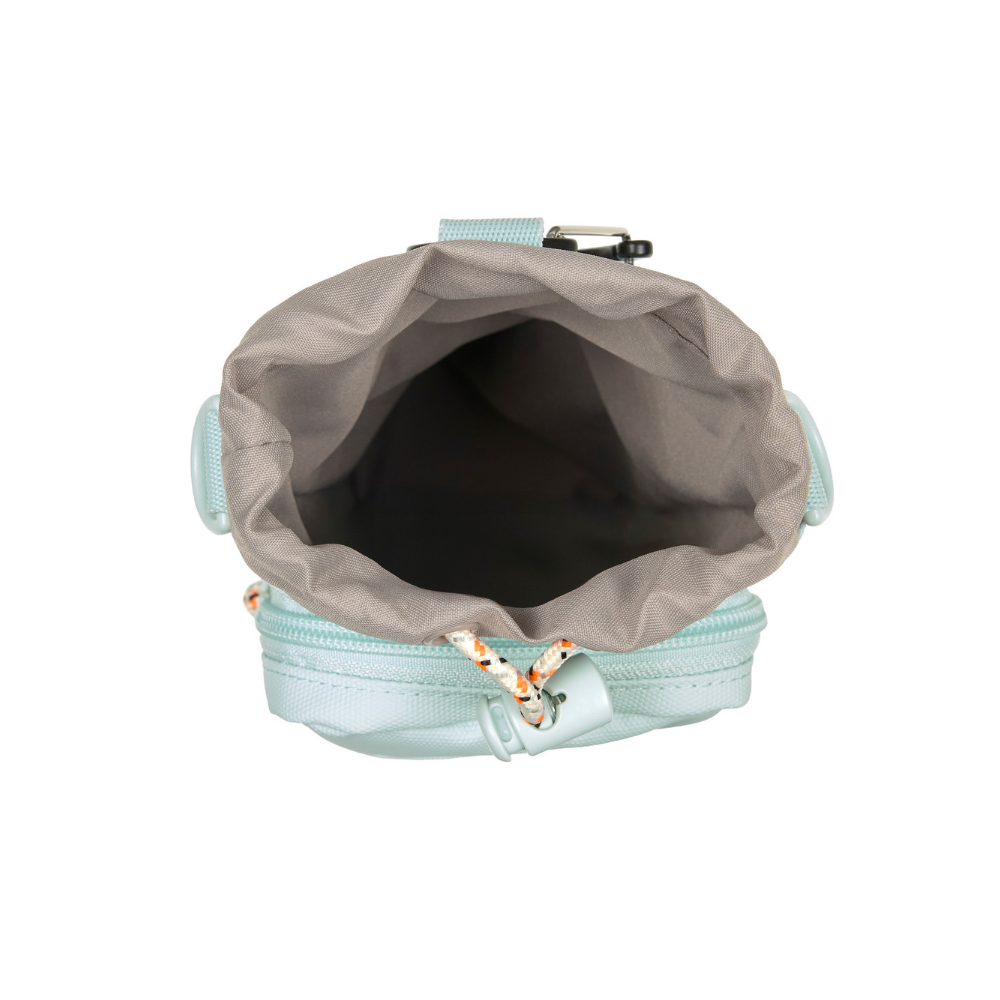 Öffnung von oben Flaschen- & Leckerlitasche Boudi Blue Haze - PALOPA