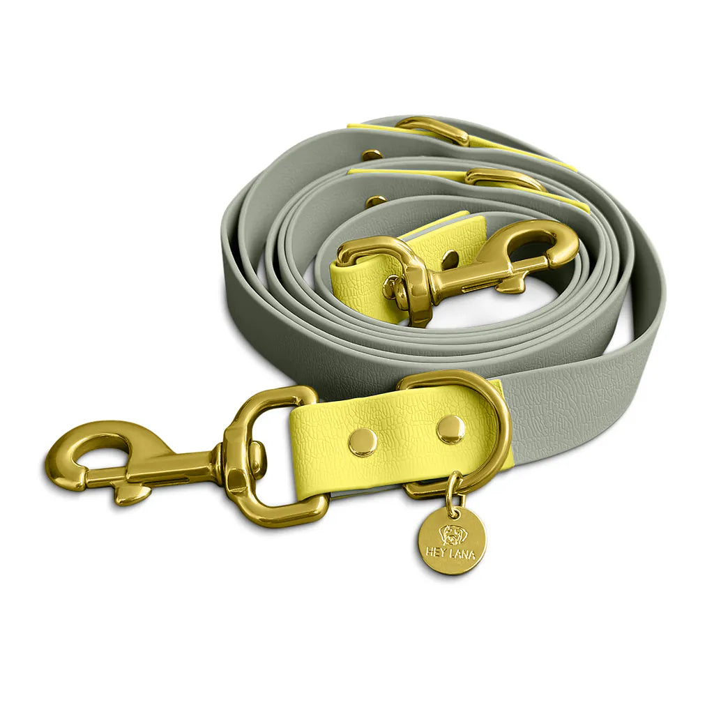 Hundeleine OUTDOOR Lemon Seagras 3-fach verstellbar