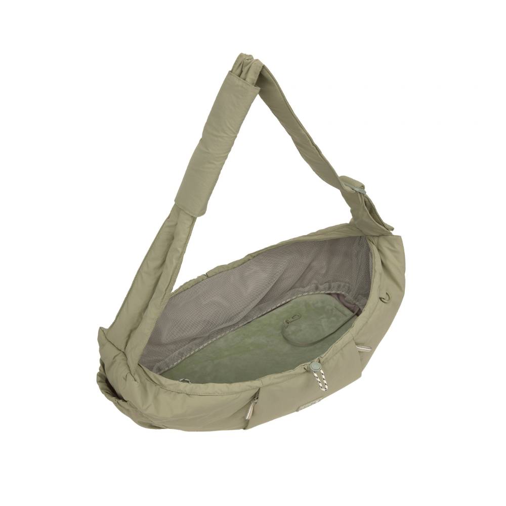 PALOPA Hundetasche Dog Bag Bara Crinkled Pale Olive Innen