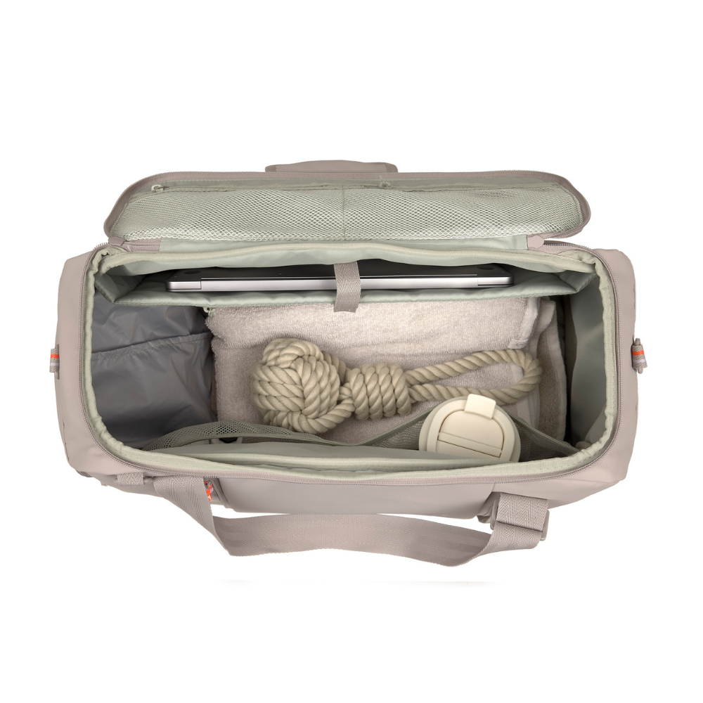 PALOPA Reisetasche Weekender TOKANO Taupe befüllt
