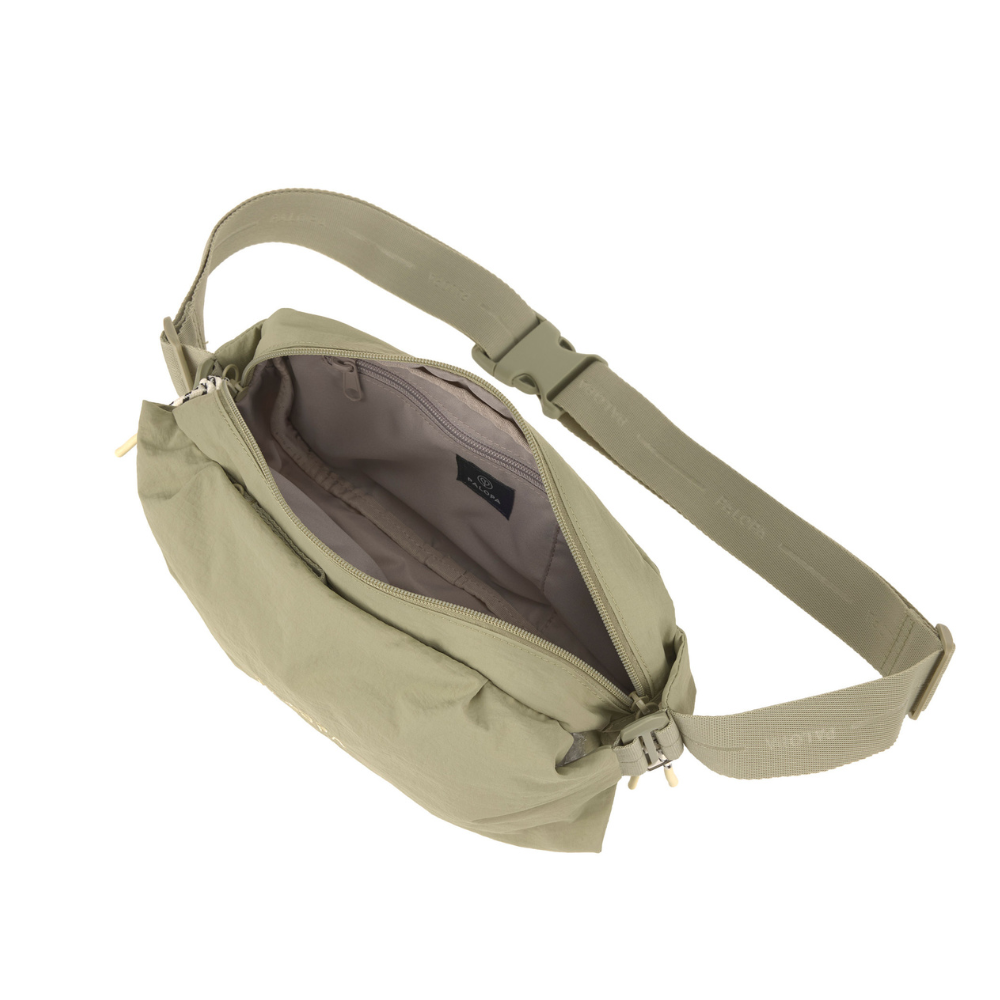 PALOPA Bum Bag NERKI Crinkled Pale Olive Innenaufteilung