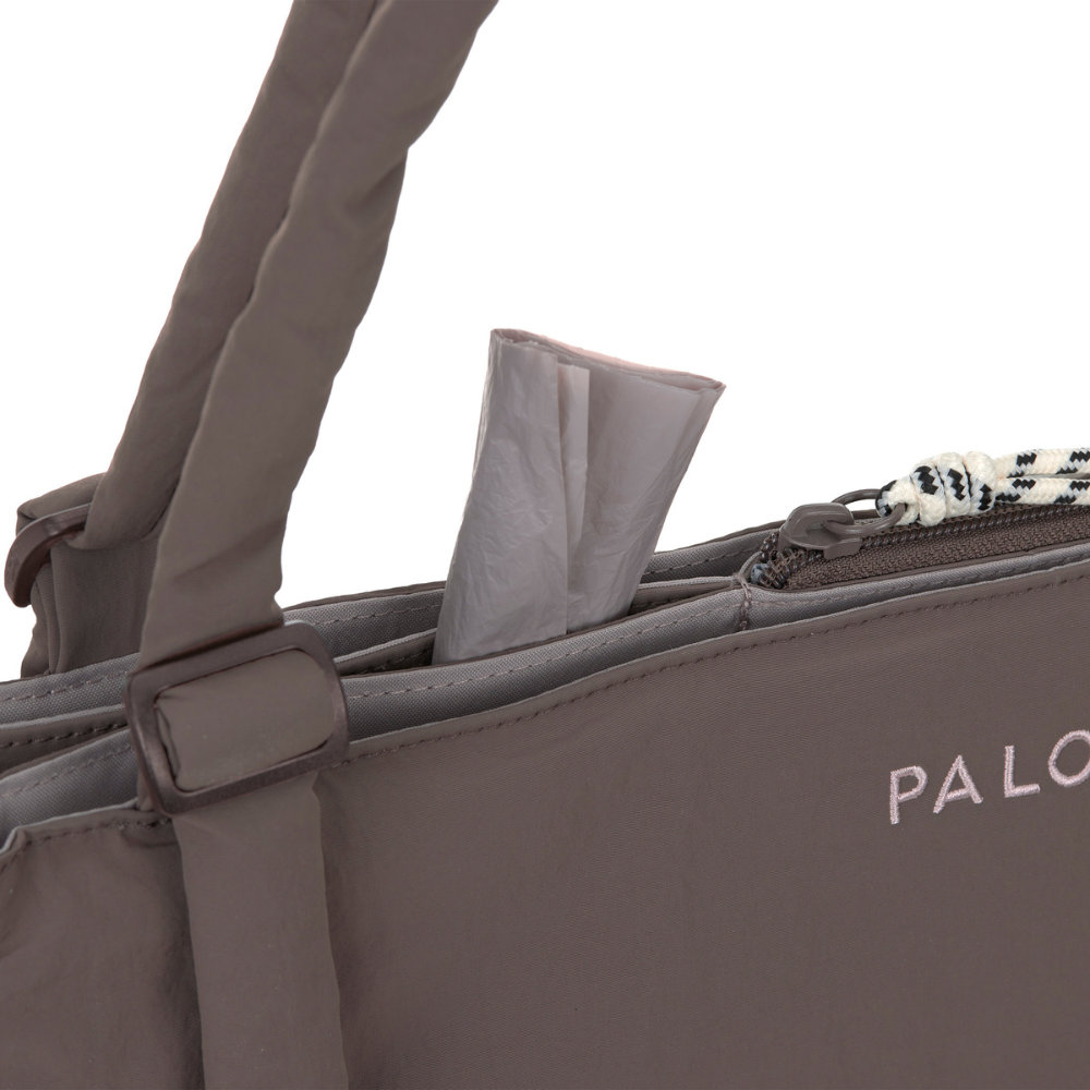 PALOPA Shopper Bag TORBI Crinkled Chocolate Kotbeutelspender