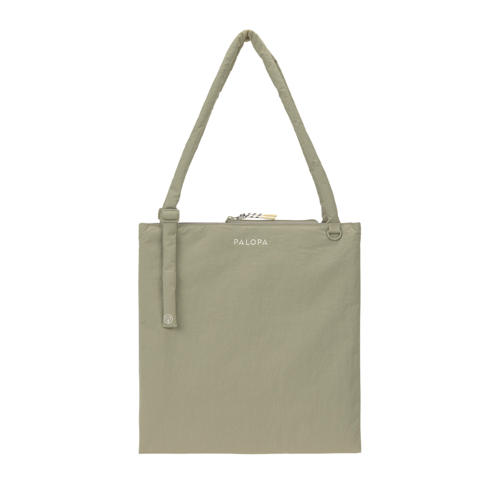 PALOPA Shopper Bag TORBI Crinkled Pale Olive