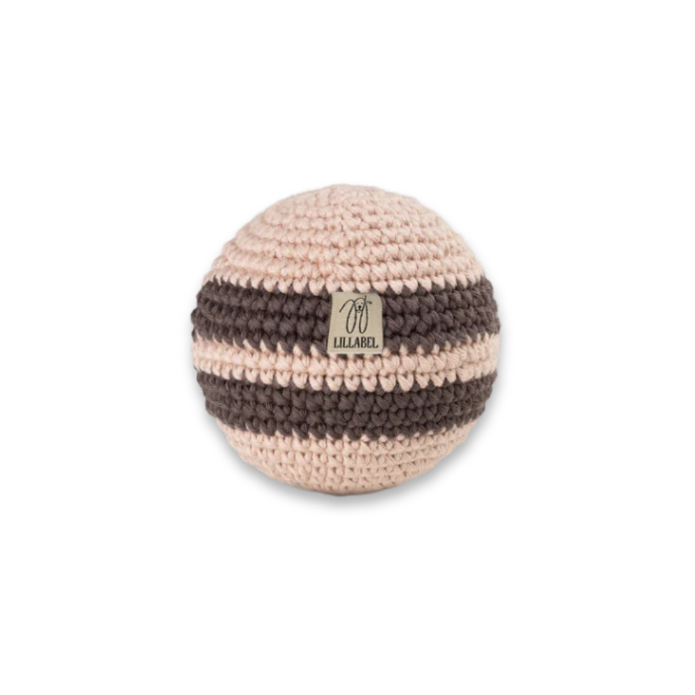 Plüsch-Hundespielzeug Ball RANIBOW gehäkelt Soft-Pink - Lillabel