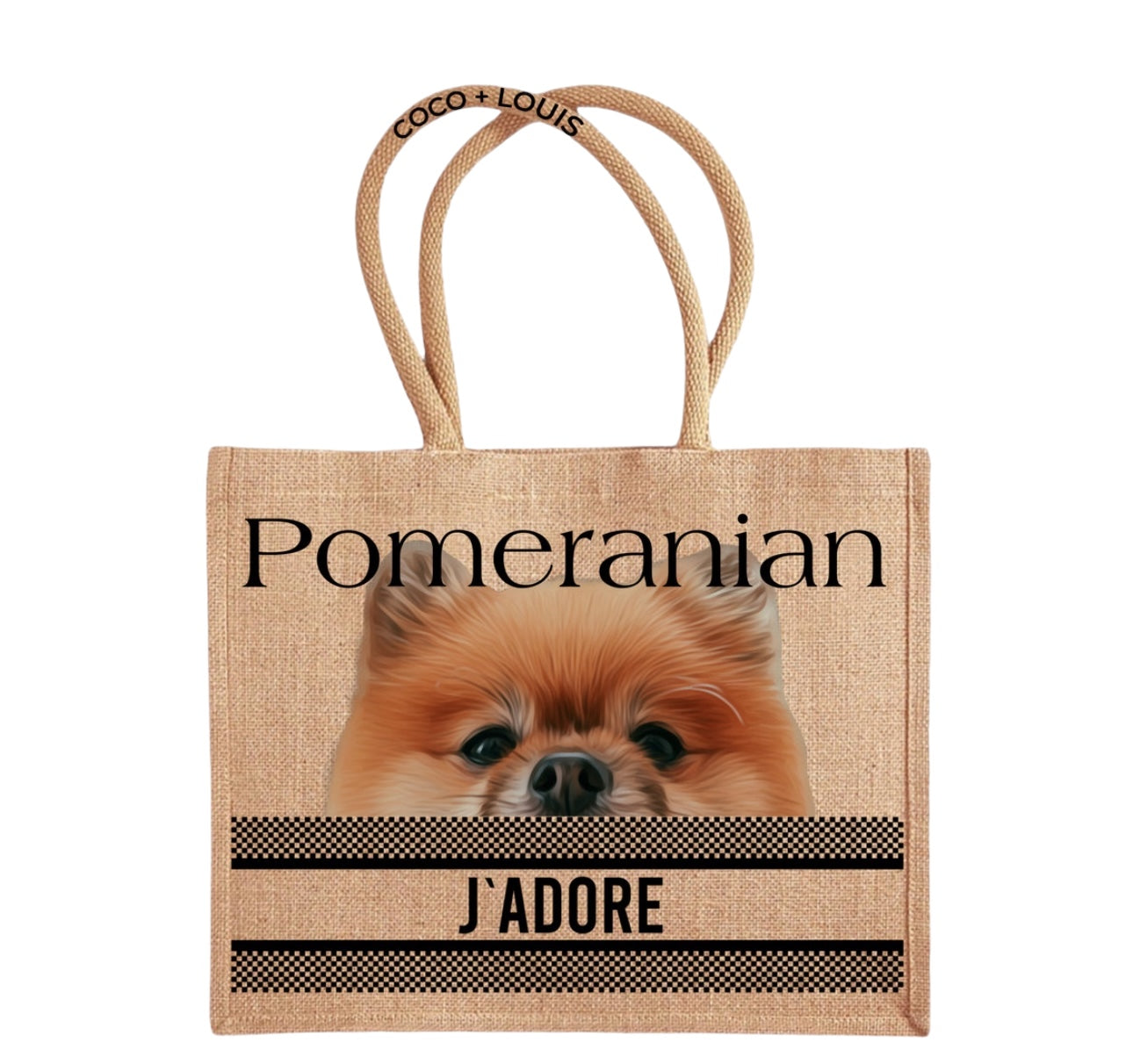 COCO + LOUIS Shopper mit Hundemotiv Pomeranian