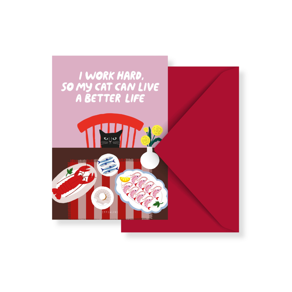 Postkarte / Petisfaction "Cats" Better Life No. 2 - typealive