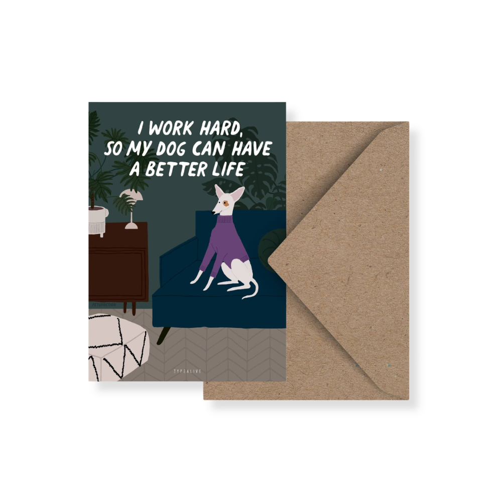 Postkarte / Petisfaction "Dogs" Better Life - typealive