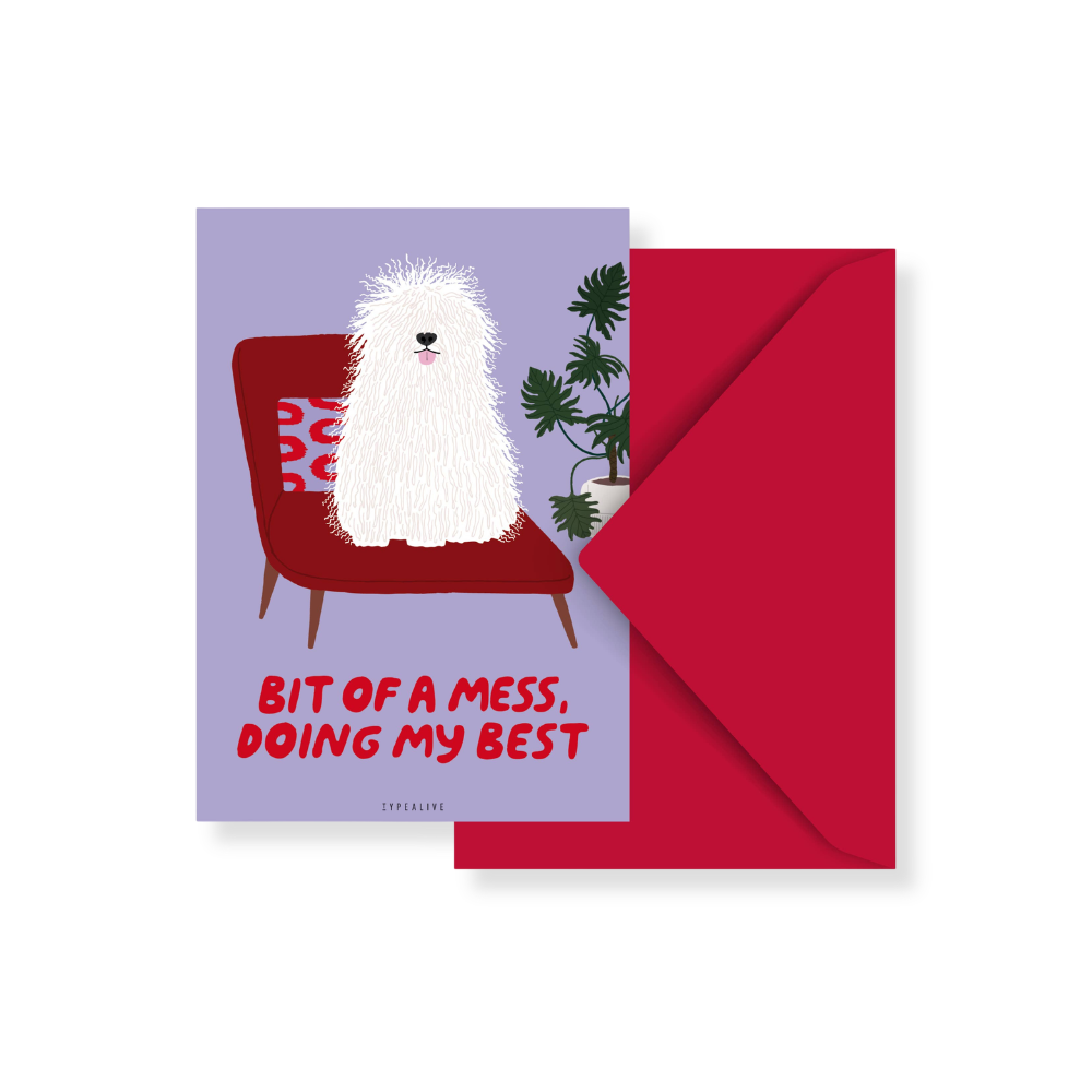 Postkarte / Petisfaction "Dogs" Mess - typealive