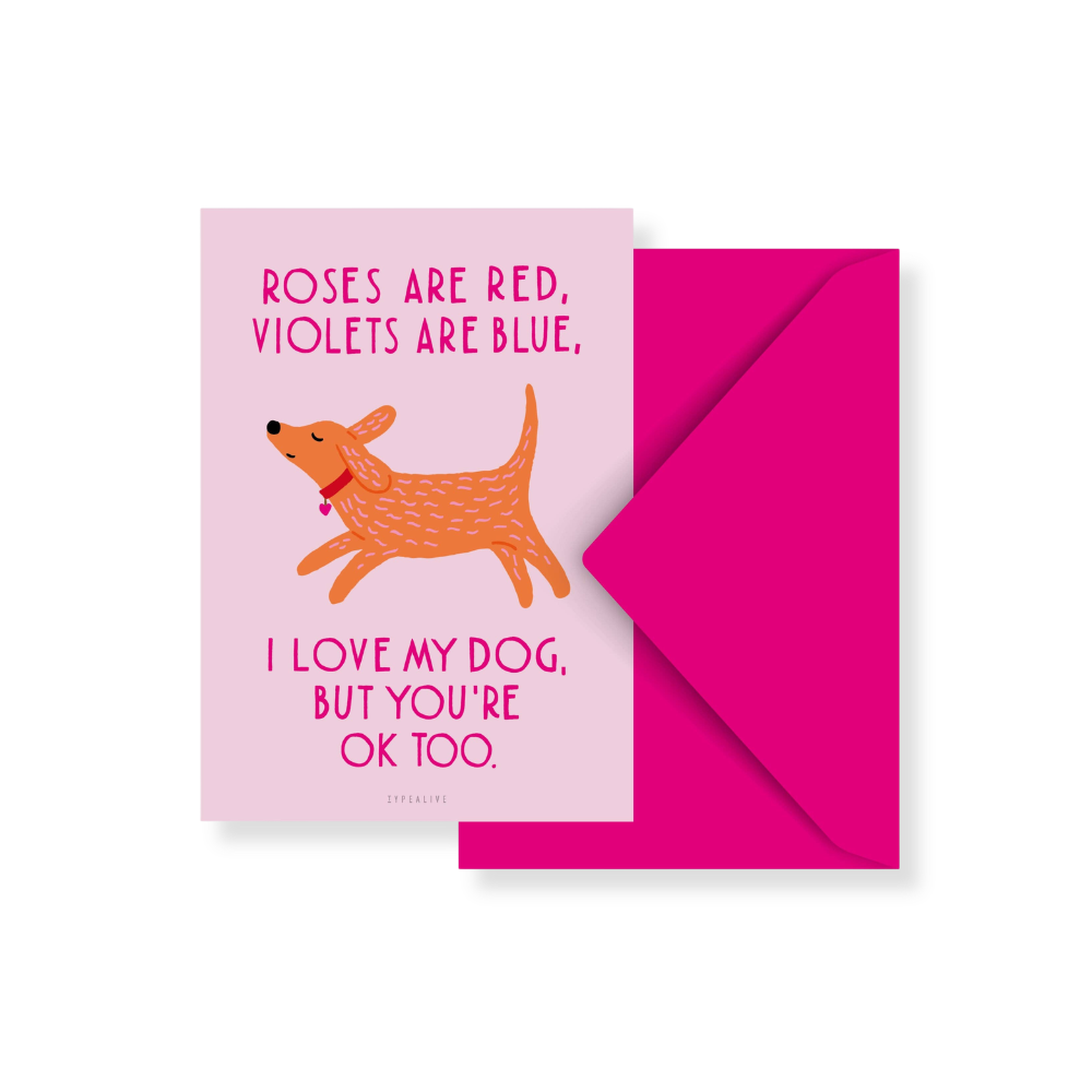 Postkarte / Valentine Dog No. 1 - typealive