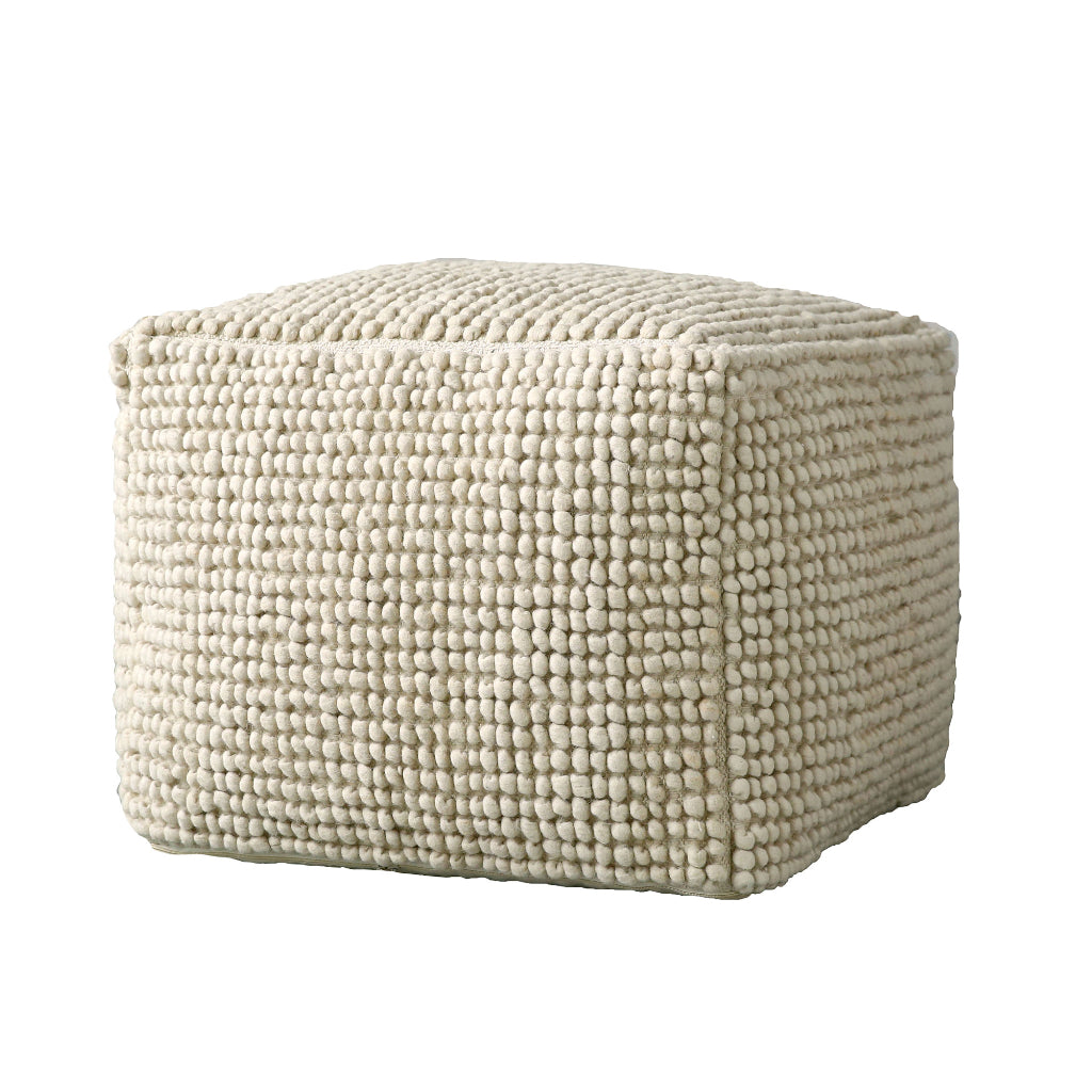 Pouf SUNA Natur Wolle - Bloomingville