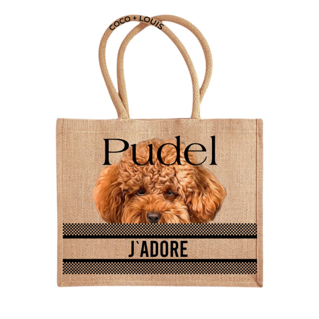 COCO + LOUIS Shopper mit Hundemotiv Pudel