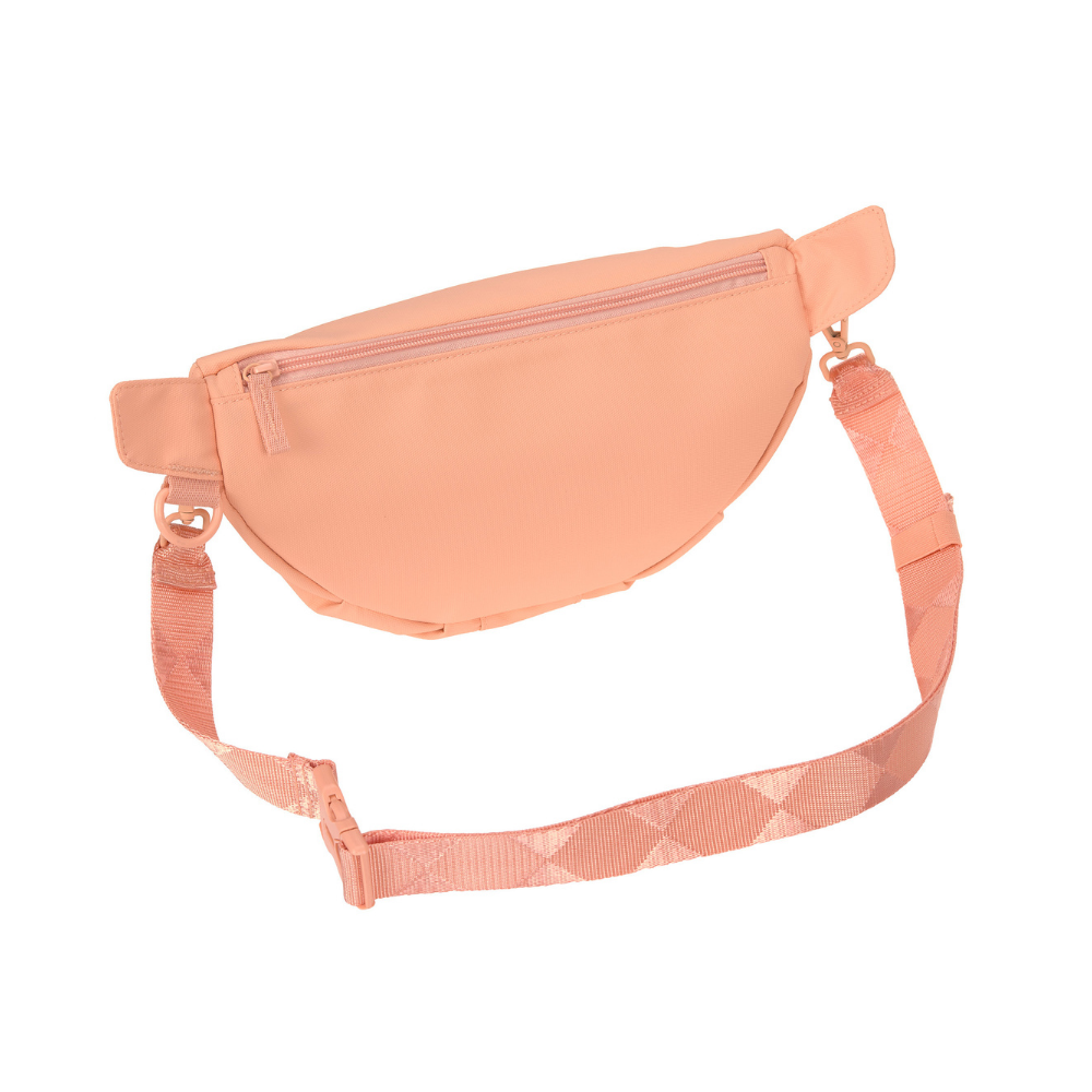 Rückseite Fach mit Reißverschluss Gassitasche EMMA Peach - PALOPA