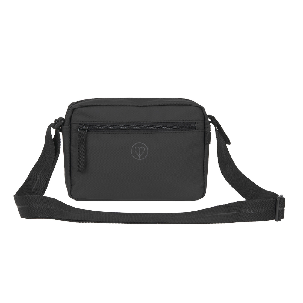 Rückseite Fach mit Reißverschluss Gassitasche NOKA Black - PALOPA