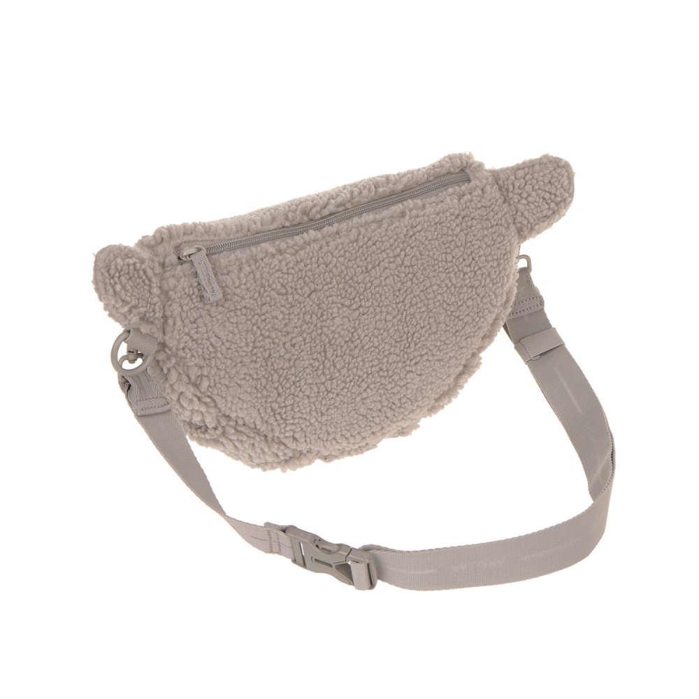 Rückseite & Fach mit Reißverschluss Gassitasche EMMA Teddy Taupe - PALOPA