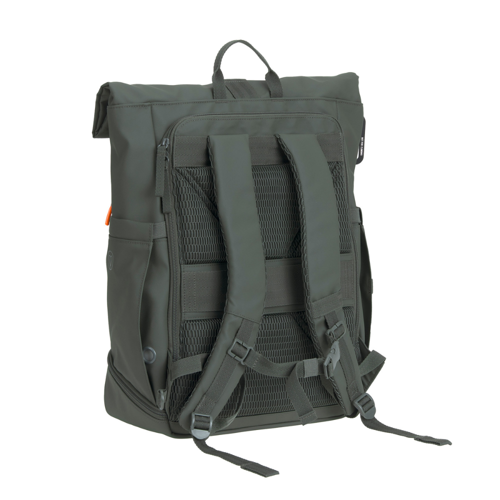 Rückseite PALOPA Rolltop Backpack Rucksack YOSKA Dark Olive