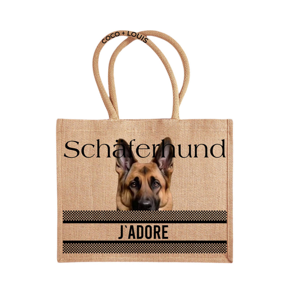 COCO + LOUIS Shopper mit Hundemotiv Schäferhund (deutsch)