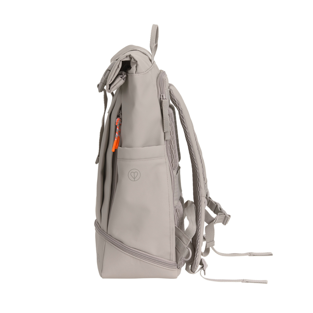 Seitenansicht PALOPA Rolltop Backpack Rucksack YOSKA Taupe