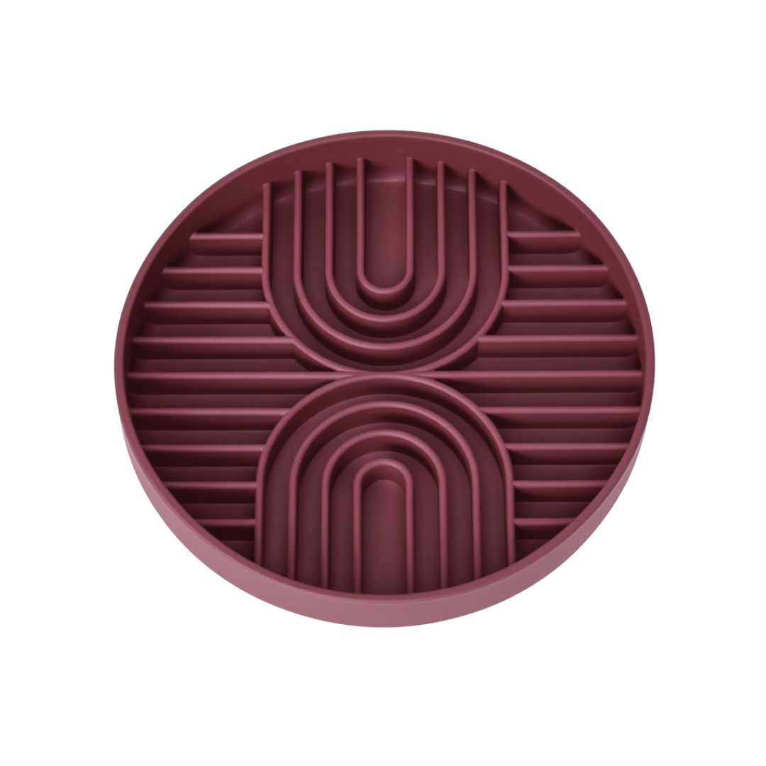 Slow Feeder Bowl Bordeaux / Dunkelrot - LOVIN'DOOG