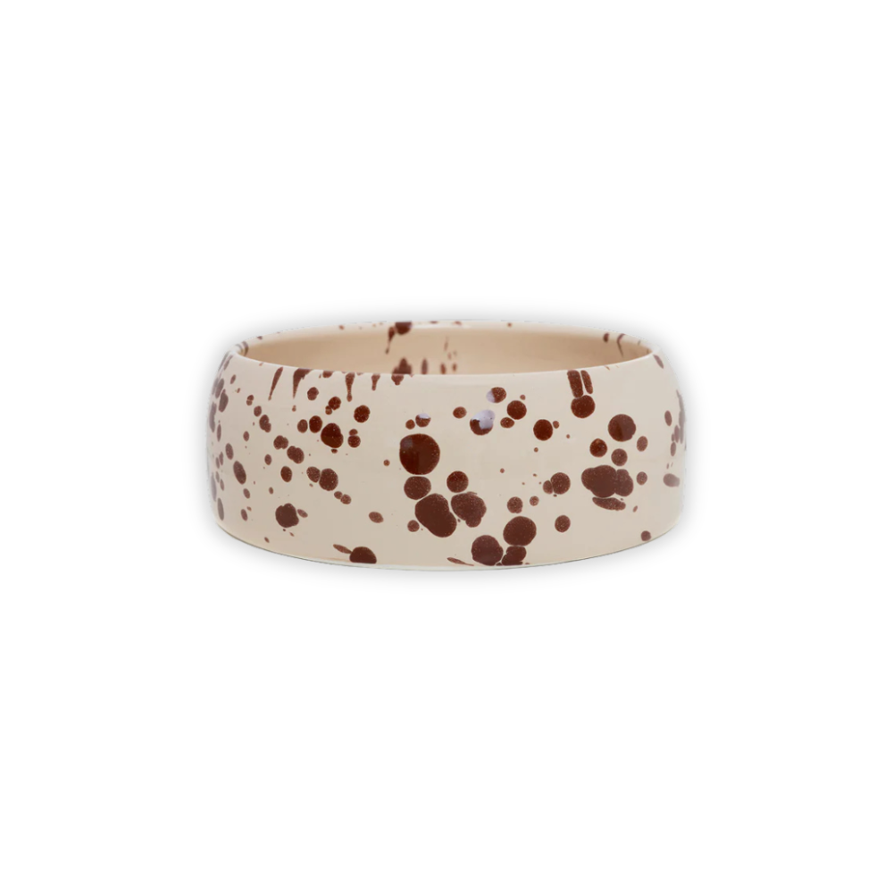 Splash Keramiknapf Beige/Brown - DOGGUO
