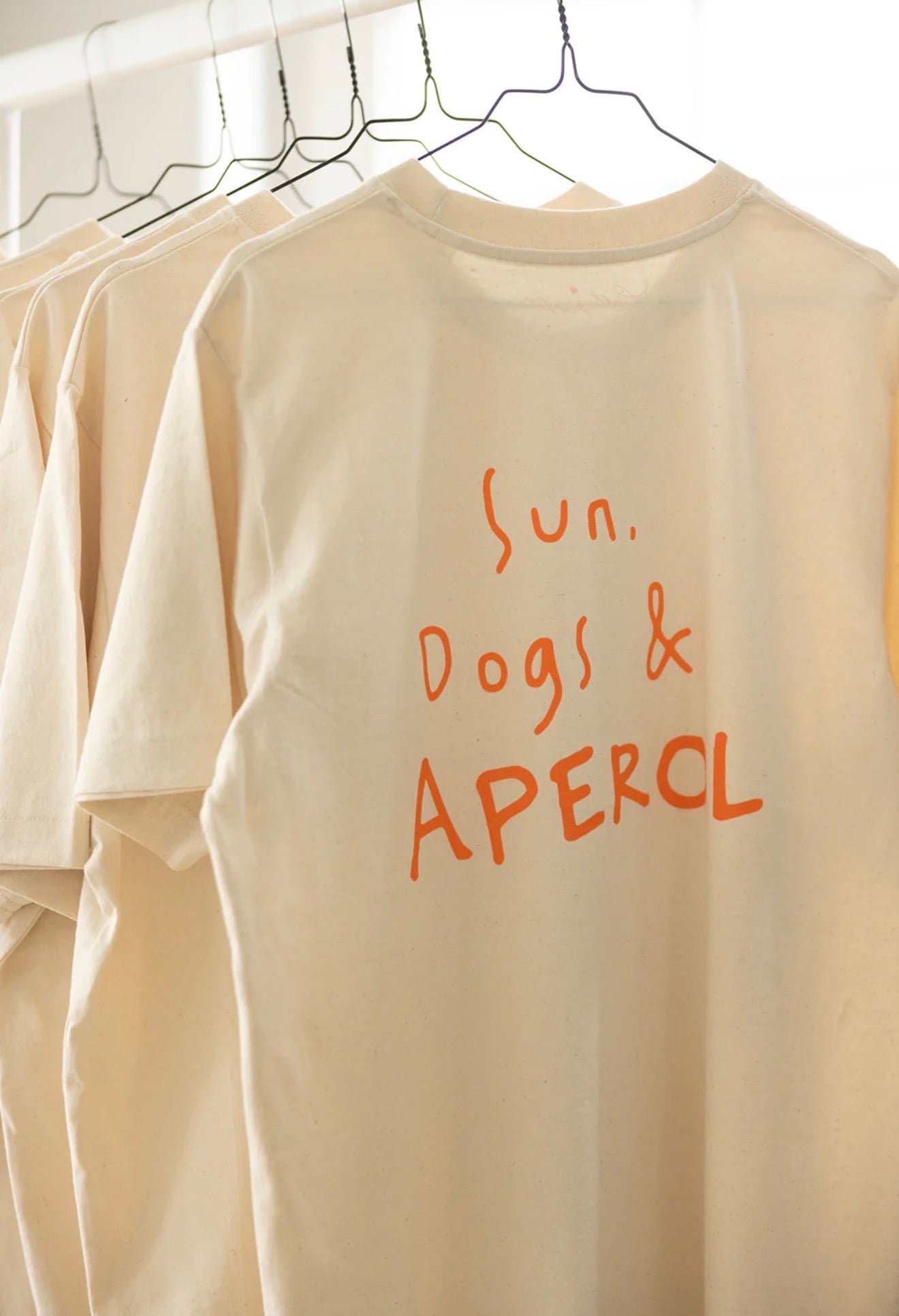 Oversize T-Shirt SUN DOGS & APEROL Natural-Beige