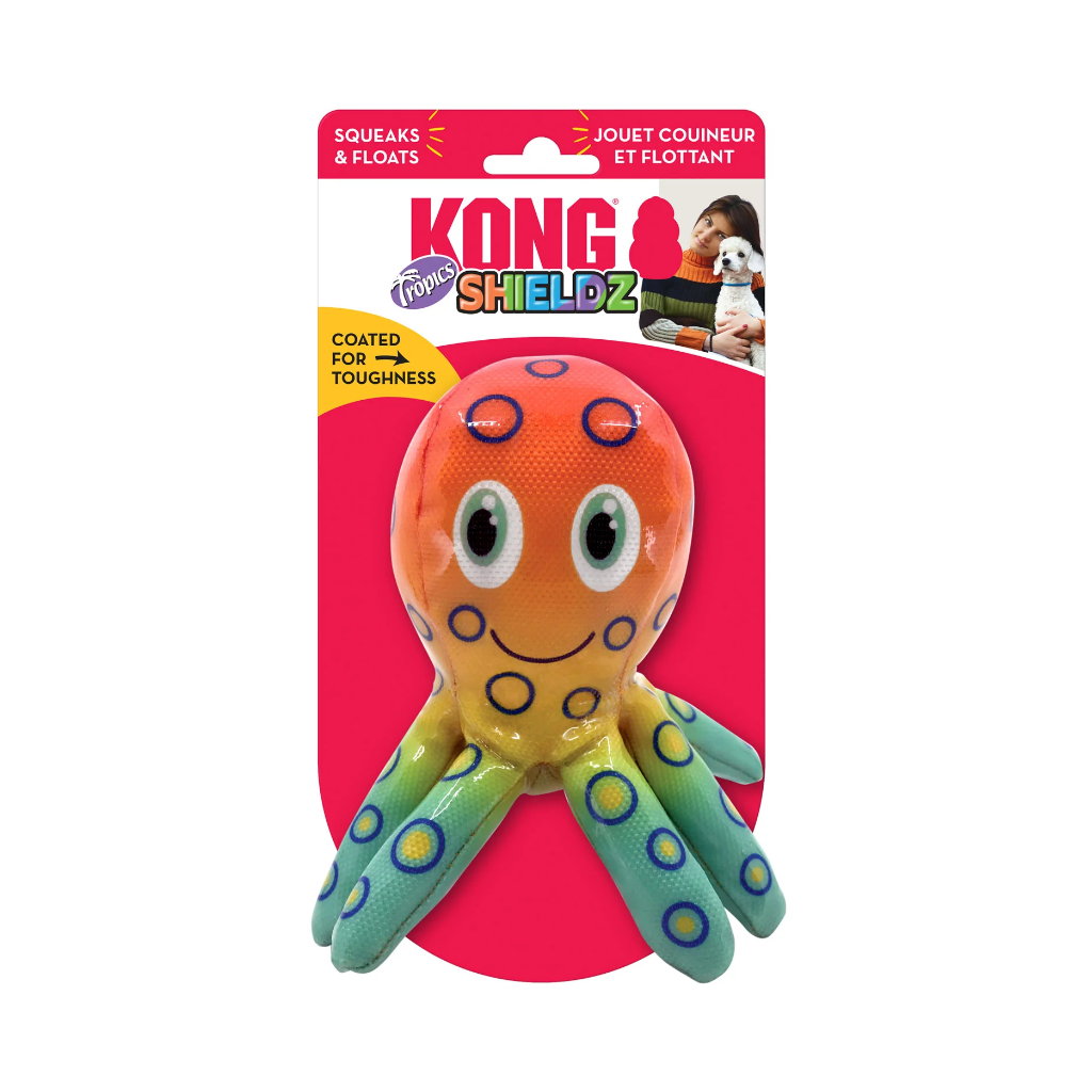 <verpackung KONG® Hundespielzeug Shields Tropics Tintenfisch