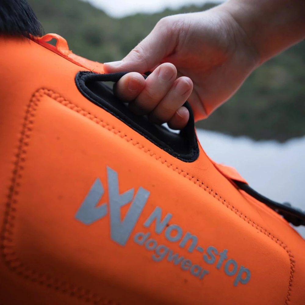 Tragegriff Neonprenweste Protector neoprene vest Orange - non-stop dogwear