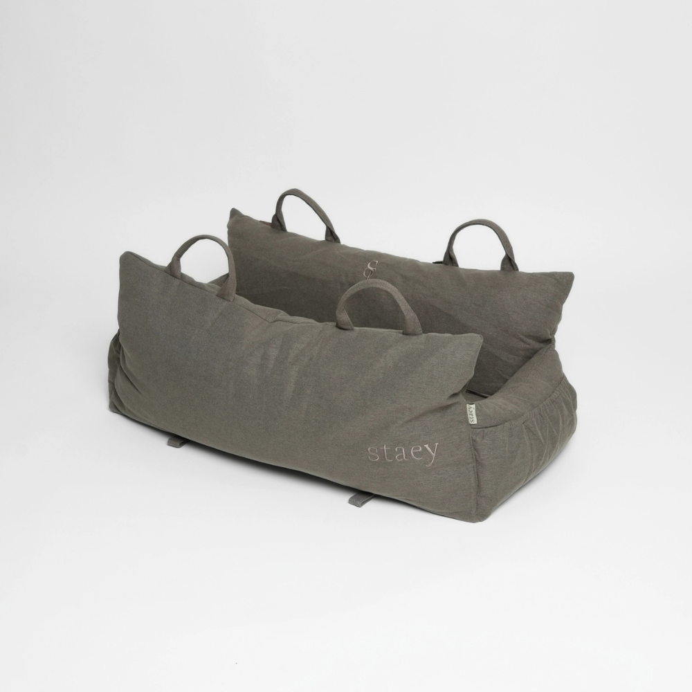 Tragegriffe Lara Autositz XXL Taupe tragbare Tasche - staey