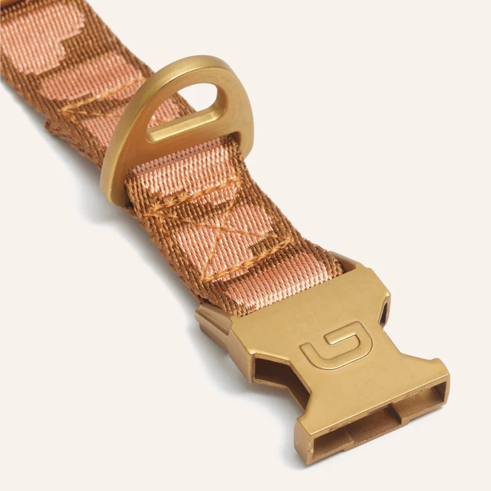 Verschluss Heart Hundehalsband Brown/Apricot - DOGGUO
