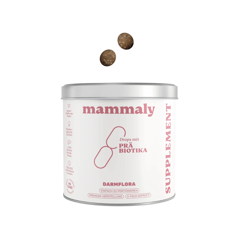 Vitalstoff Drops mit Präbiotika für Hunde - mammaly