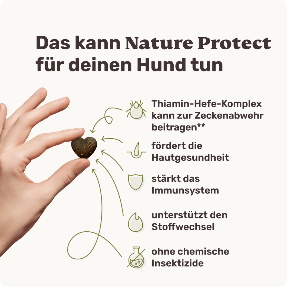 Vorteile Nature Protect Outdoor-Snacks für Hunde - mammaly