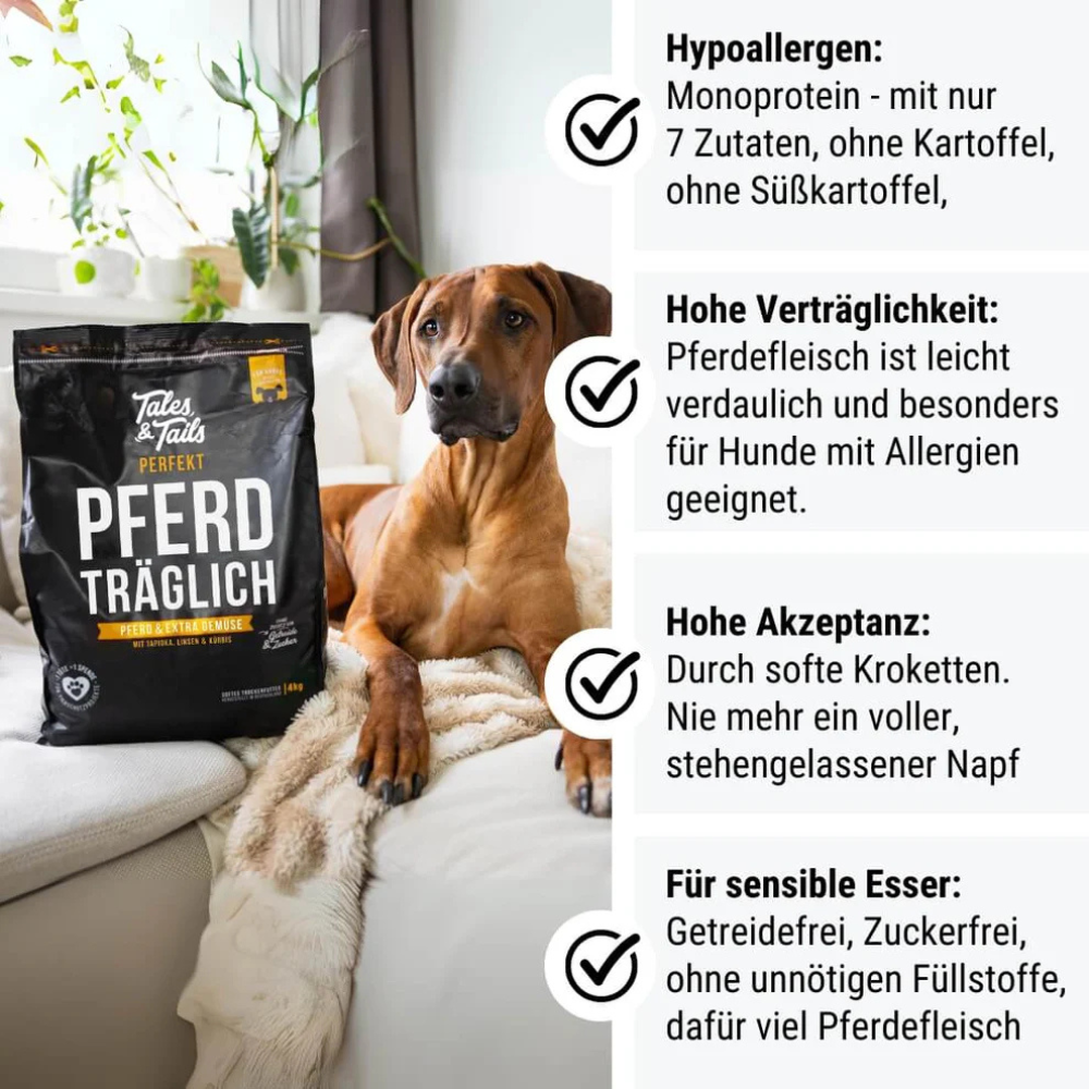 Vorteile softes Trockenfutter PERFEKT PFERDTRÄGLICH - Tales & Tails
