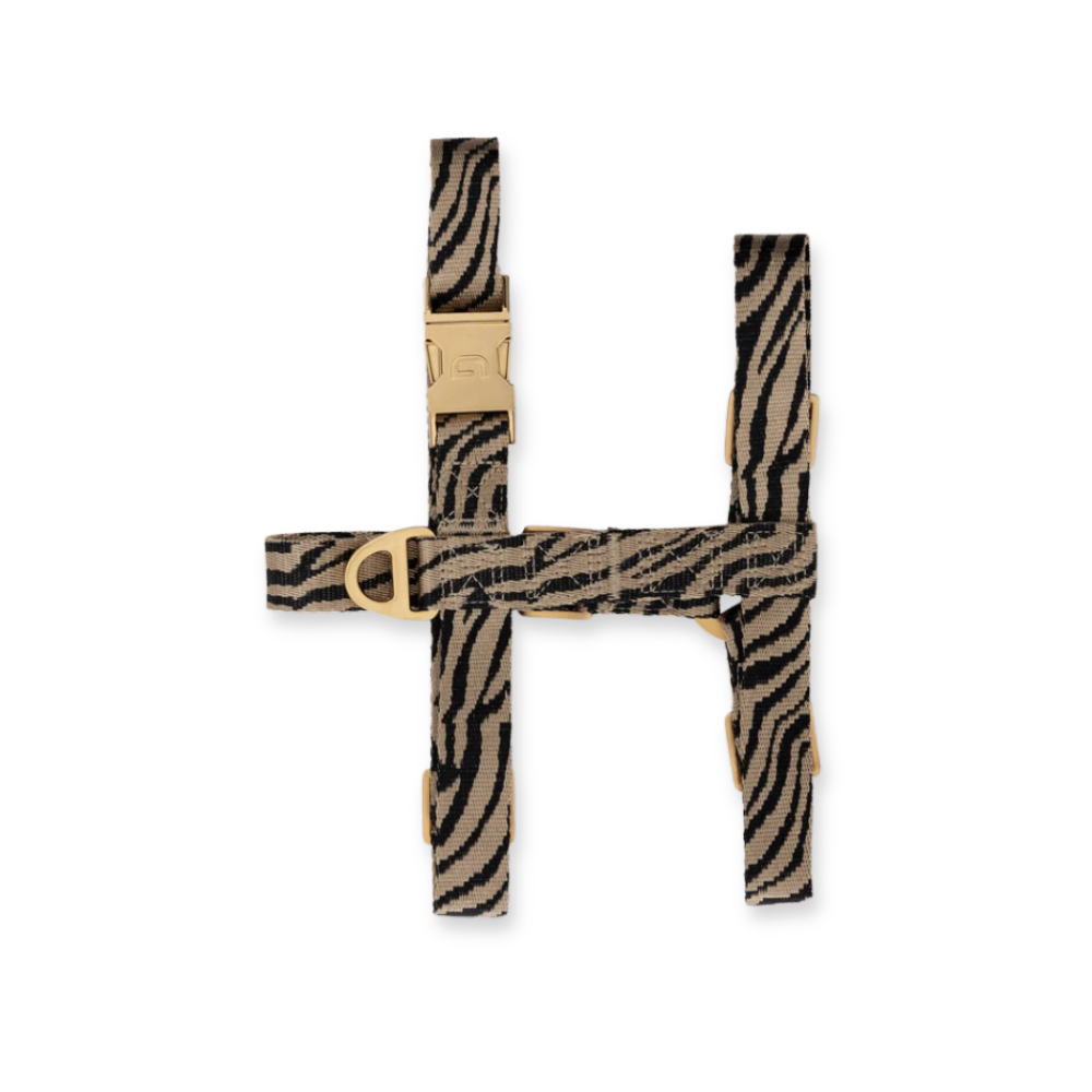 Zebra Hundegeschirr Beige/Black - DOGGUO