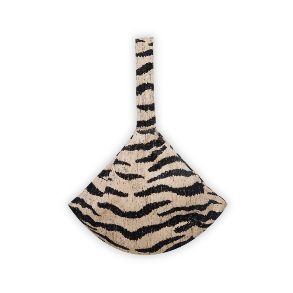Zebra Hundetragetasche Beige/Black - DOGGUO